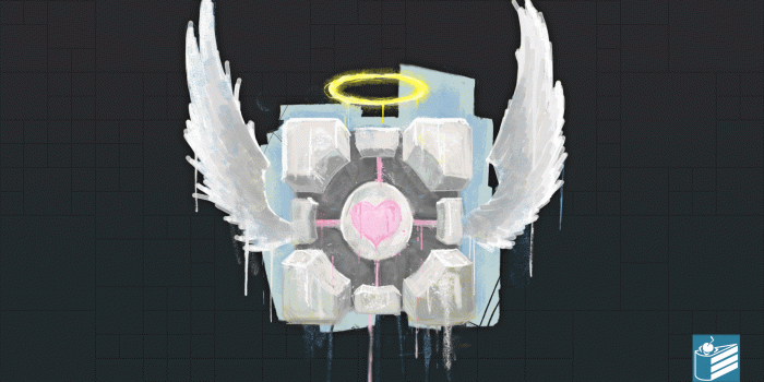 1920x1080 Companion Cube Wallpaper image - Alive & Kicking mod for Portal 2