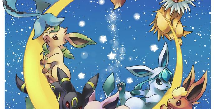 950x958 Free download Pokemon Eevee Evolution Wallpaper Moon Eeveelutions
