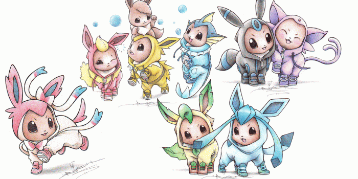 1366x766 Cute eevee evolutions wallpaper Gallery