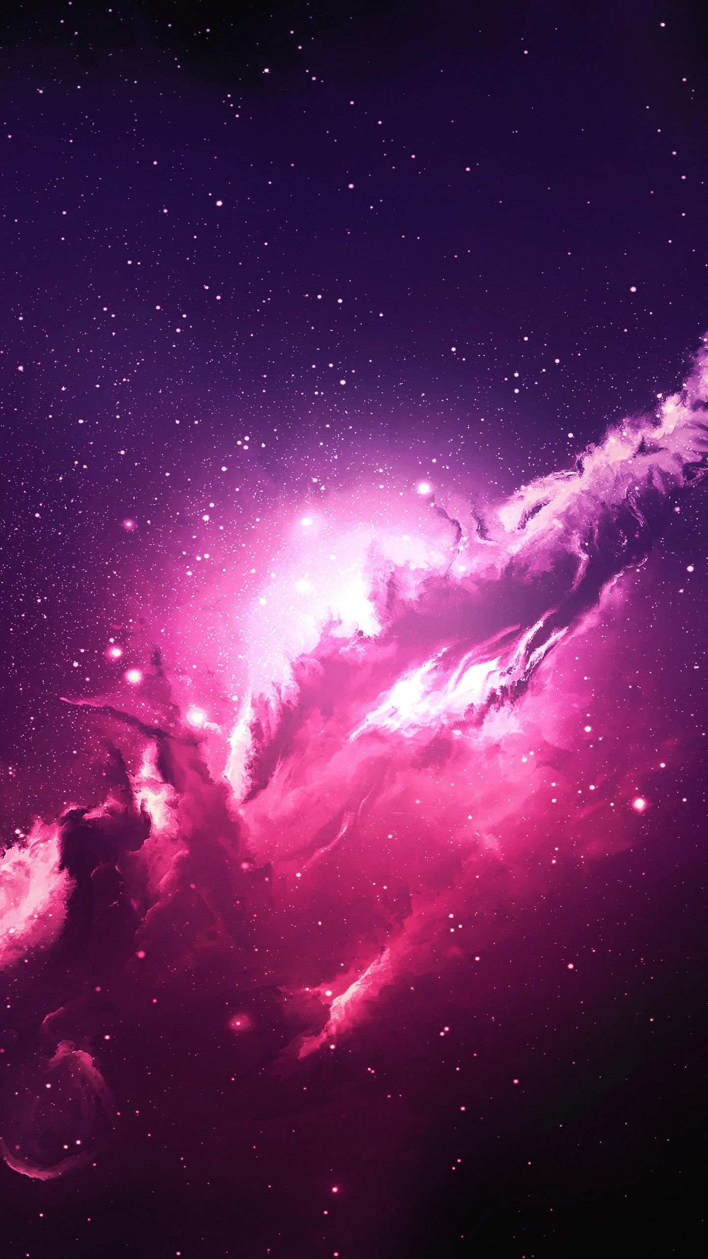 1440x2560 Wallpaper Nebula, Pink, Galaxy, Stars, 4K, Space, #13210
