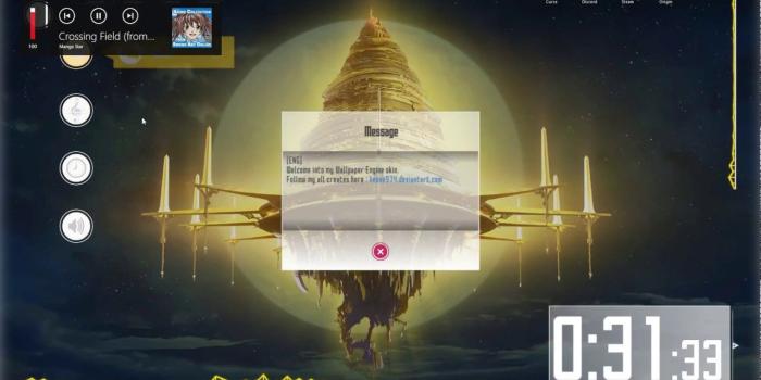 1280x720 Link start + wallpaper engine SAO