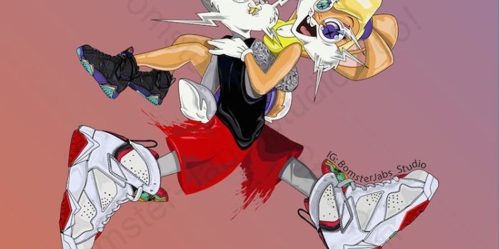 750x1096 Check out Brian Bomster-Jabs new Bugs and Lola Bunny Illustrations