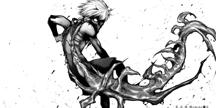 3807x2141 Kaneki Ken illustration, manga, monochrome, Kaneki Ken, Tokyo Ghoul