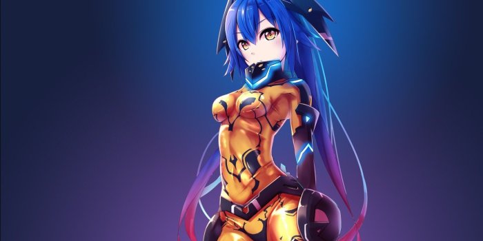 1366x768 Quna Phantasy Star Online Anime Desktop Wallpaper