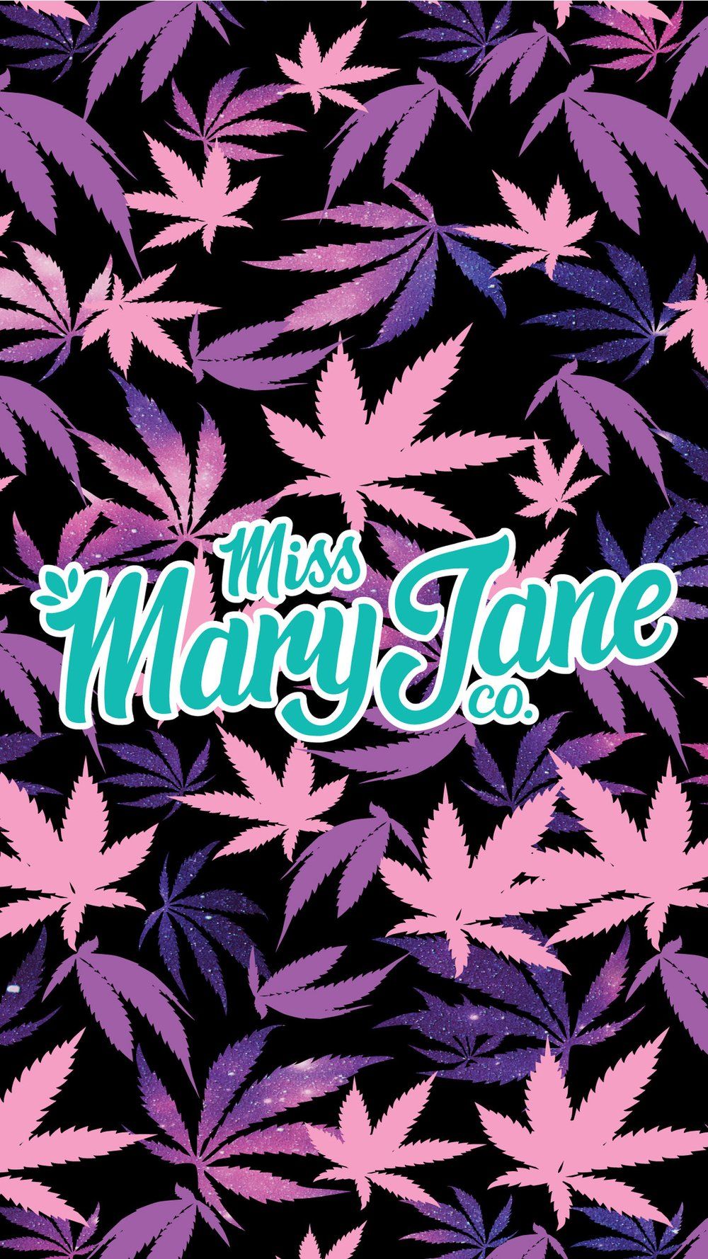1000x1778 Phone Wallpaper! - Galaxy Weed Print! – Miss Mary Jane Co.