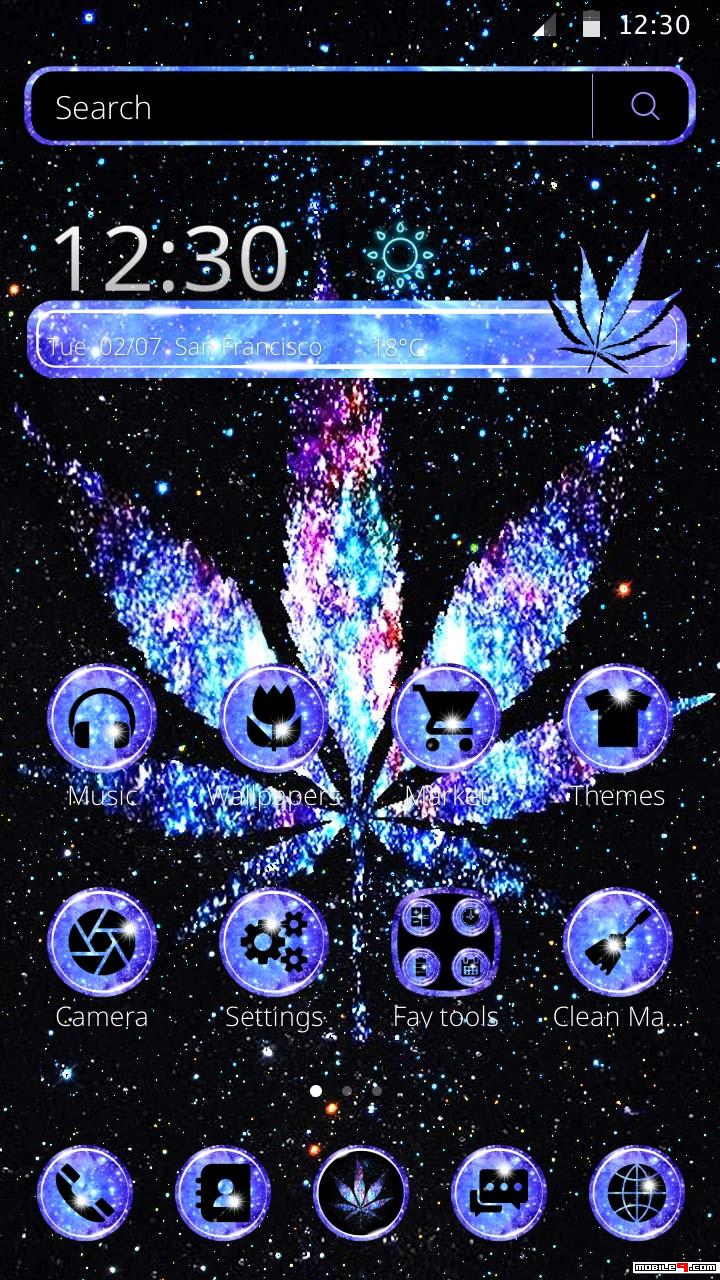 720x1280 Shiny Galaxy Weed Launcher Theme - Poster (#252369) - HD Wallpaper