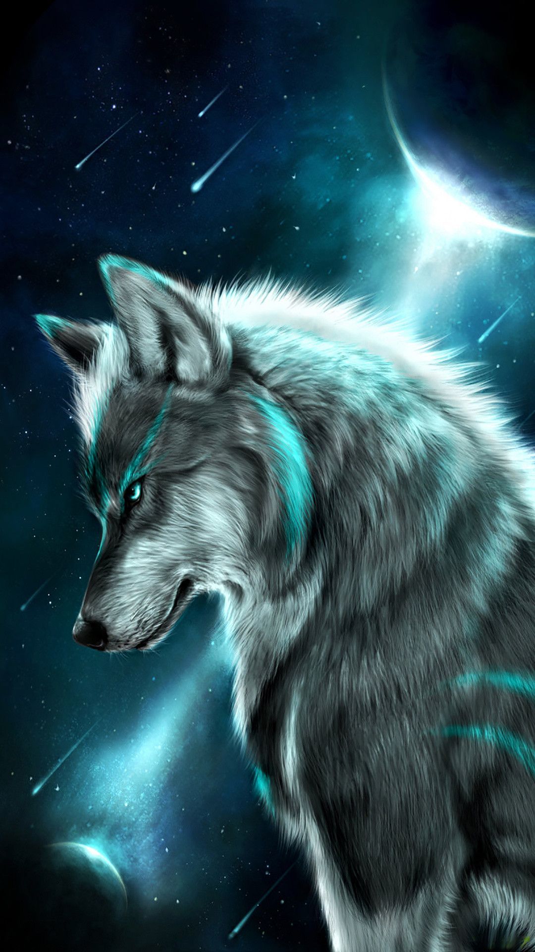 1080x1920 Wolf Aurora Wallpapers - Top Free Wolf Aurora Backgrounds