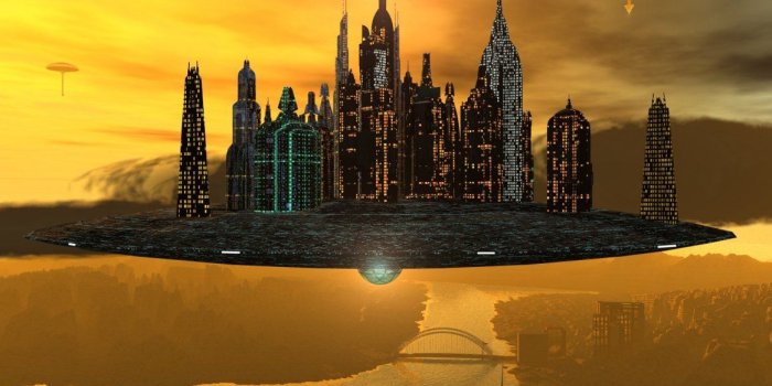 1164x873 Floating City 64 by JOELGLAINE Vue Science Fiction