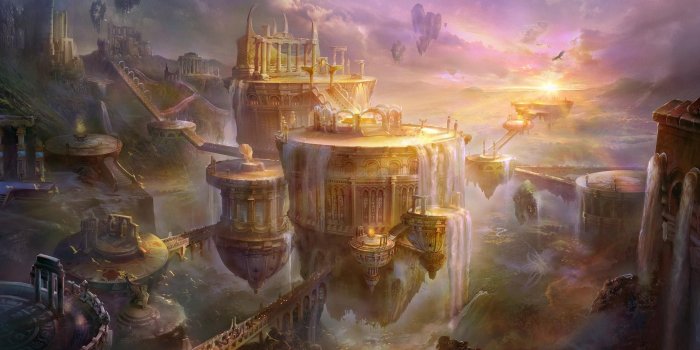 2560x1600 Floating Temples in Ruins HD Wallpaper | Background Image