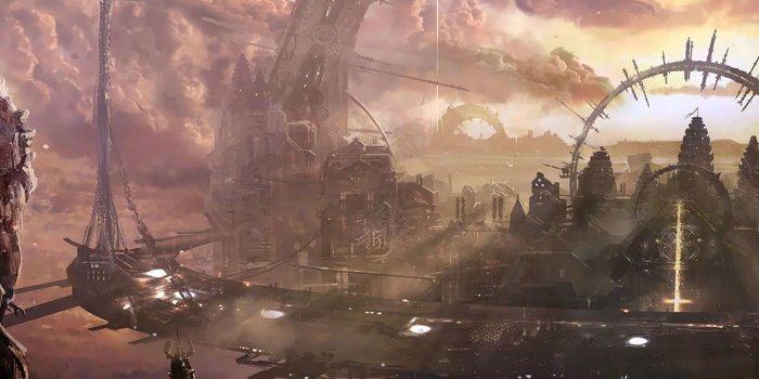 2048x2048 50 Futuristic City iPad Wallpapers