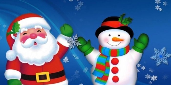 1080x1920 Merry Christmas Santa Claus And Snowman #wallpaper | wallpapers