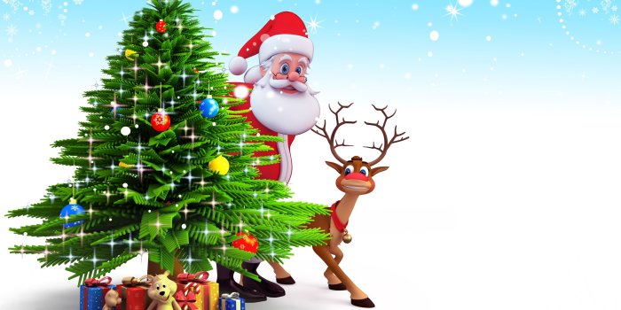 2560x1600 Santa Claus And Reind HD Wallpaper, Background Images