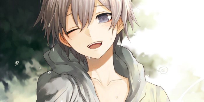 1752x1402 Download <== Anime Wallpaper Hd - Anime Boy White Hair Blue Eyes