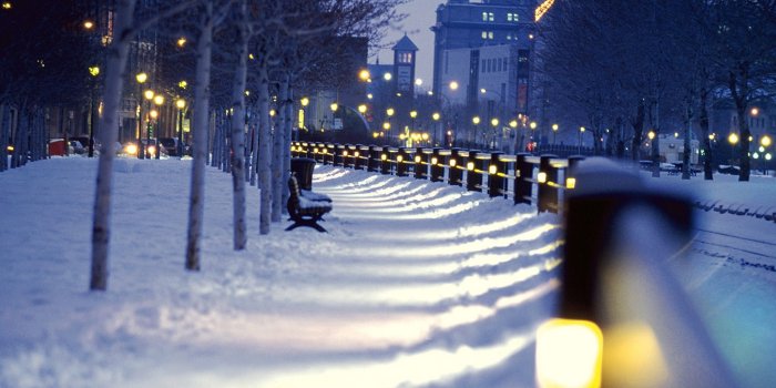 2560x1600 Cityscape, City, Winter, Night, Snow Wallpapers Hd - Night City