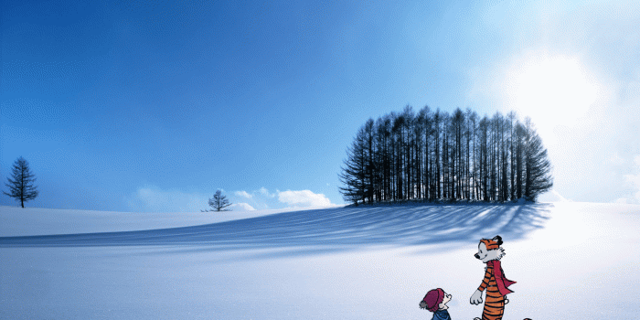1920x1200 I present my Calvin and Hobbes Winter-themed wallpaper because how