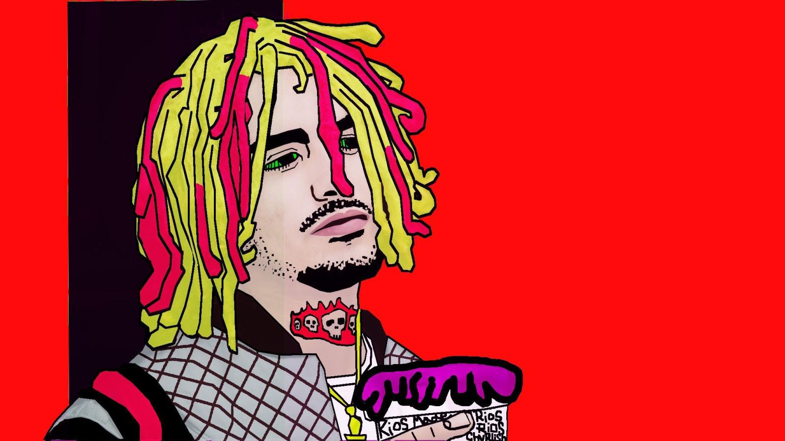 2048x1152 Lil Pump Cartoon Wallpapers