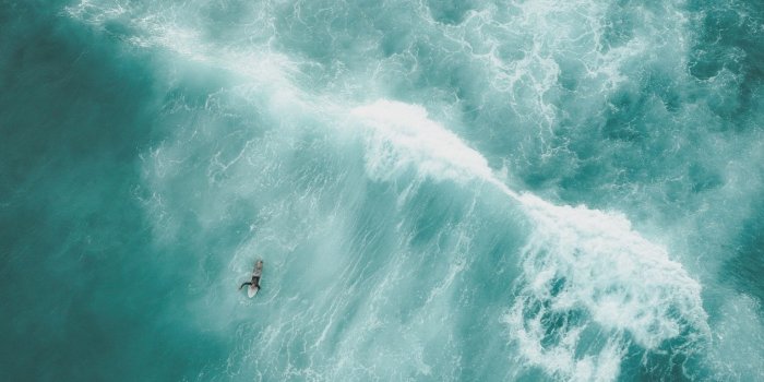 1534x2301 birds eye view photo of a person on body of water | TEAL in 2019