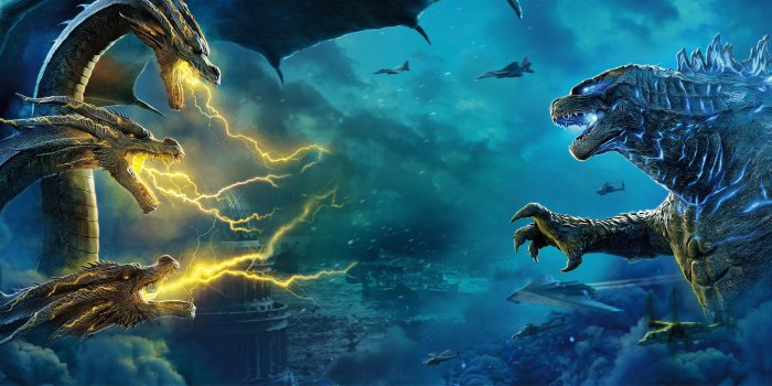 6876x3180 2019 Movie Wallpaper of Godzilla King of the Monsters | HD Wallpapers