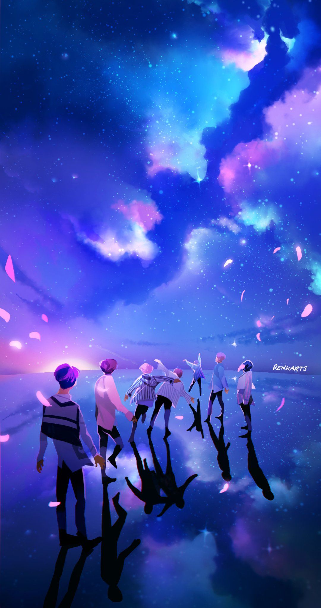 1081x2048 BTS Fan Art Wallpapers - Top Free BTS Fan Art Backgrounds