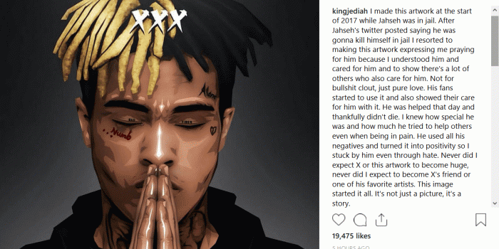 1269x812 The story behind the iconic praying artwork of X : XXXTENTACION