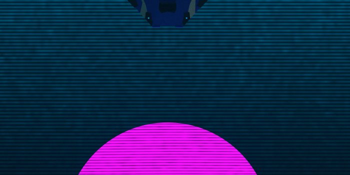 4320x9120 Vaporwave Cobra Phone Wallpaper. My first blender project