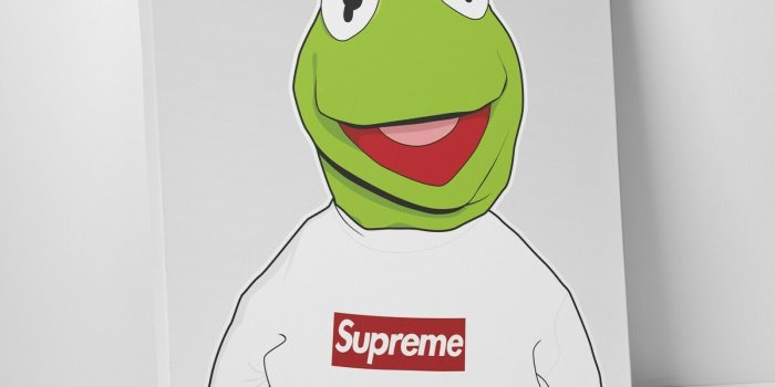 1600x1600 Kermit The Frog Supreme Wall Art
