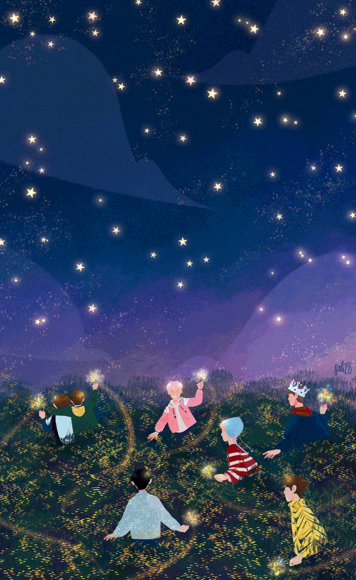 1180x1920 BTS Fan Art Wallpapers - Top Free BTS Fan Art Backgrounds