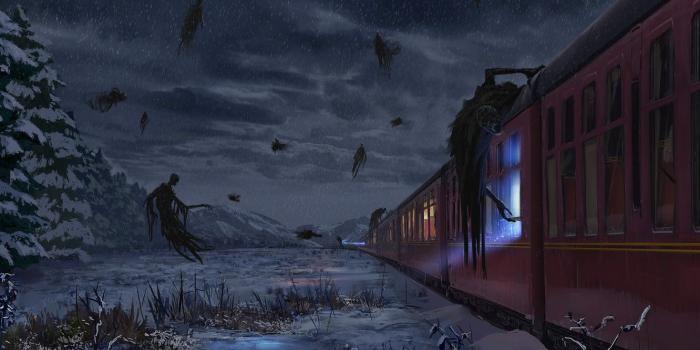 1332x850 Wallpaper Fantasy, Art, Hogwarts Express, Harry Potter, Concept Art