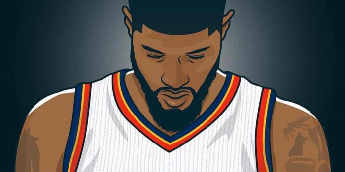 1080x1080 Paul George Oklahoma City Thunder Wallpapers