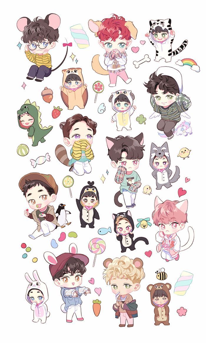 700x1167 Simple Bts Fanart Chibi Wallpaper – Best Fan Imageforms.co 2019