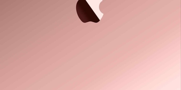 1899x3377 Pink - Apple Logo Rose Gold (#334135) - HD Wallpaper Download