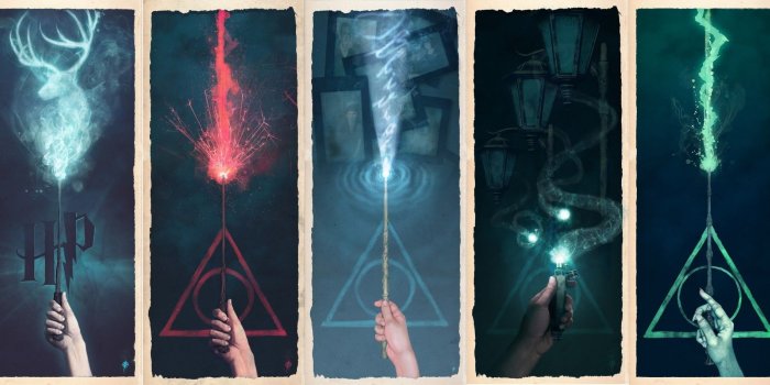 2000x949 2965486 harry potter magic fantasy art books wallpaper and