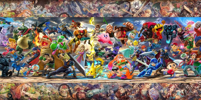 10000x2813 Dual Monitor Wallpaper(s) of Super Smash Bros Ultimate, newest mural