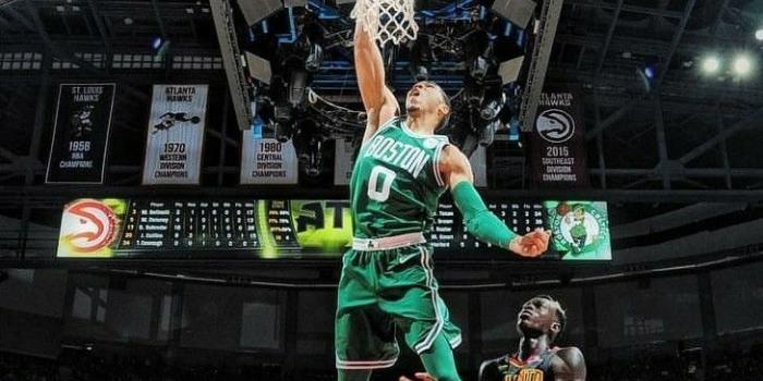 729x1296 Jayson Tatum dunk Wallpaper | jayson | Jayson tatum, Nba basketball