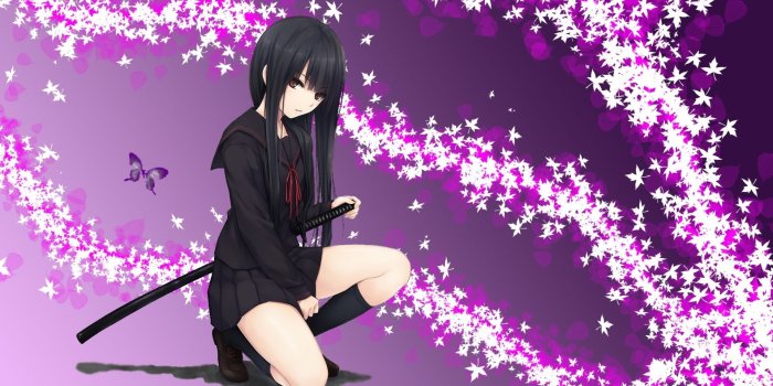 1920x1080 Anime Girls, Katana, School Uniform Wallpapers Hd / - Anime Girl