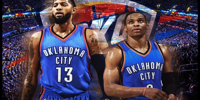 1280x720 Paul George Russell Westbrook Okc Wallpaper - Paul George And