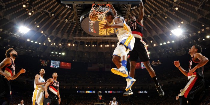 1920x1080 Barnes Slam Dunk NBA Warriors wallpaper 2018 in Basketball