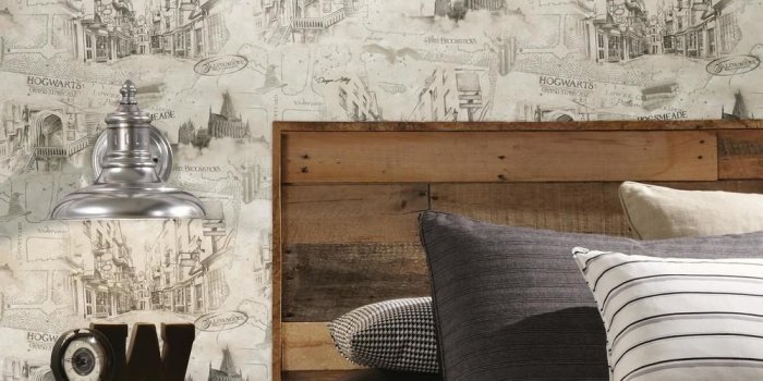 1000x1000 Harry Potter Map Peel and Stick Wallpaper