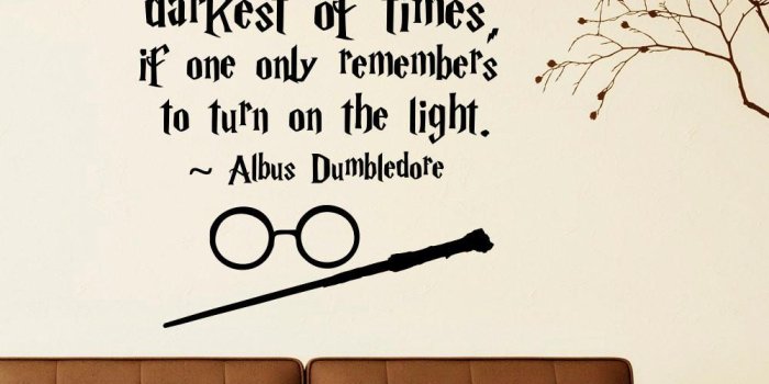 1000x1000 Kids and Nursery room decor Removable Wallpaper Humor Philosophy Quotes  Wall decals Harry Potter magic wand art stickers