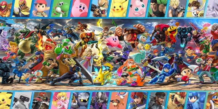 10000x2813 Dual Monitor Wallpaper(s) of Super Smash Bros Ultimate, newest mural