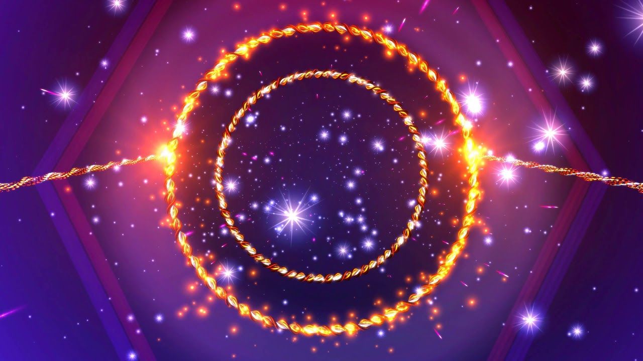 1280x720 4K Live Wallpaper - Orange Sparkling Ring - Moving Background #AAVFX