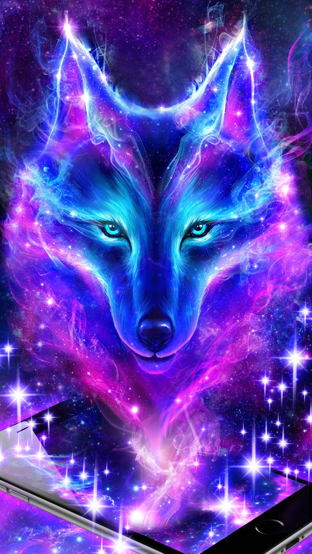 1080x1920 Night Sky Wolf Live Wallpaper for Android - APK Download