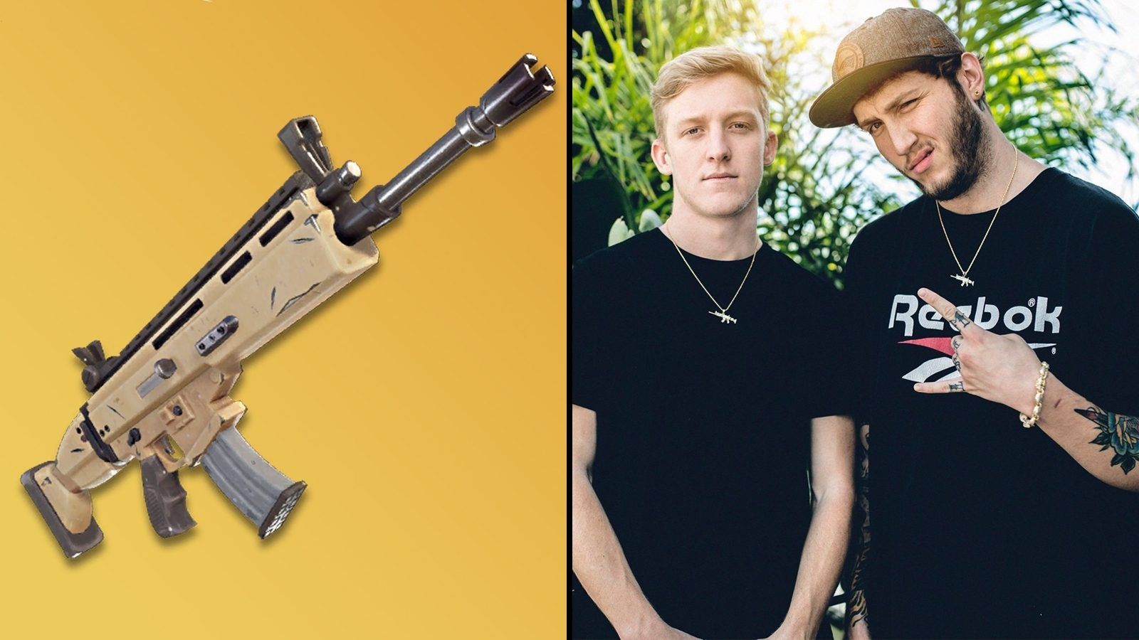 1600x900 FaZe Banks and Tfue Launch Fortnite Inspired Gold Scar Pendant