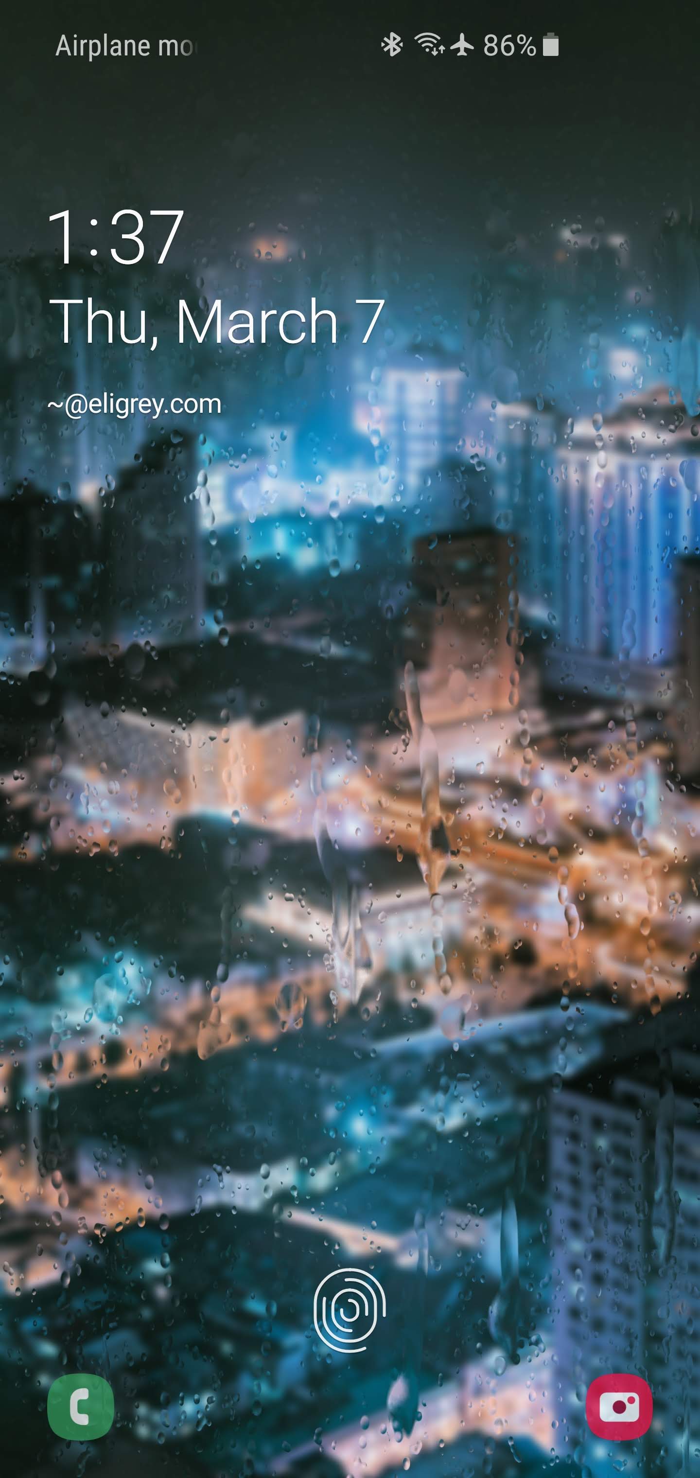 1440x3040 Rainpaper live wallpaper looks great on the S10 : galaxys10