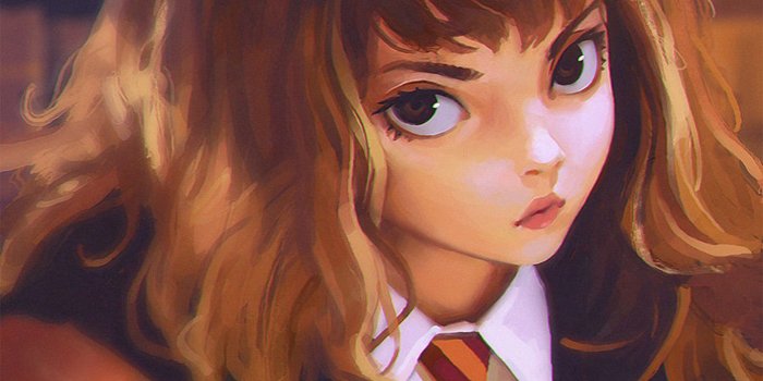 1366x768 wallpaper for desktop, laptop | bd65-hermione-harry-potter-liya-art