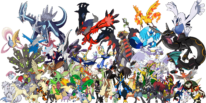 4500x2350 All Legendary Pokemon Wallpaper Group (61+), Download for free