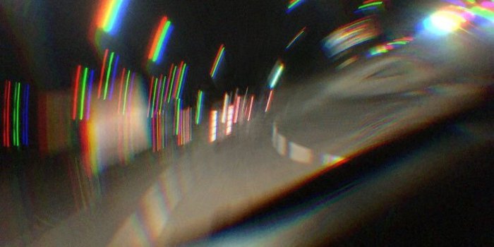 750x1334 Asphalt rainbow light wallpaper