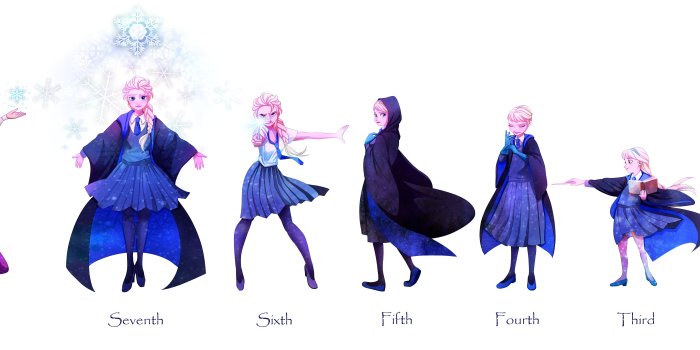 8550x2826 Doll illustration, cartoon, Frozen (movie), Harry Potter, Princess