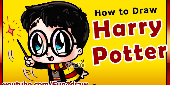 1920x1080 How to Draw Super CUTE Harry Potter – Fun2draw style – Kids YouTube