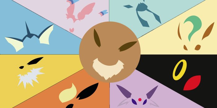 1920x1080 Eeveelution wallpaper I made [1920x1080] : pokemon